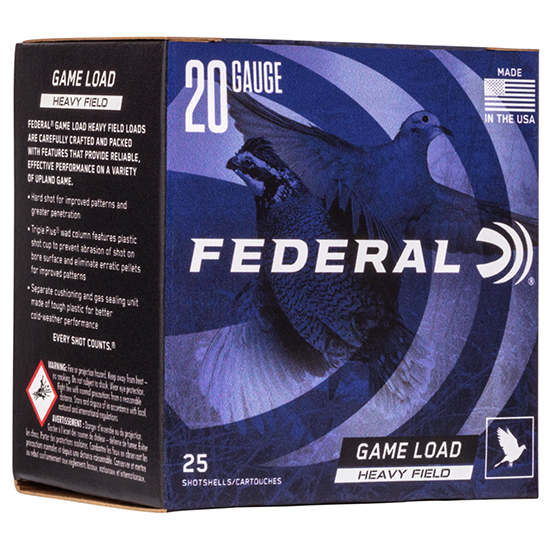 FED GAME-SHOK FIELD 20GA 2.75